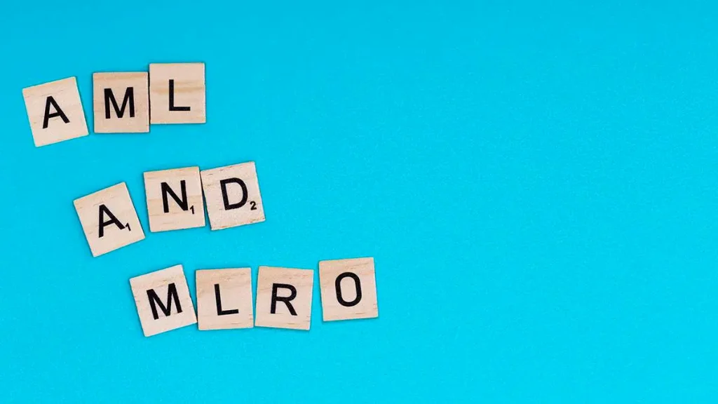 Outsourcing AML Officer and MLRO in the Czech Republic – illustration symbolizing compliance, anti-money laundering oversight, and regulatory reporting.