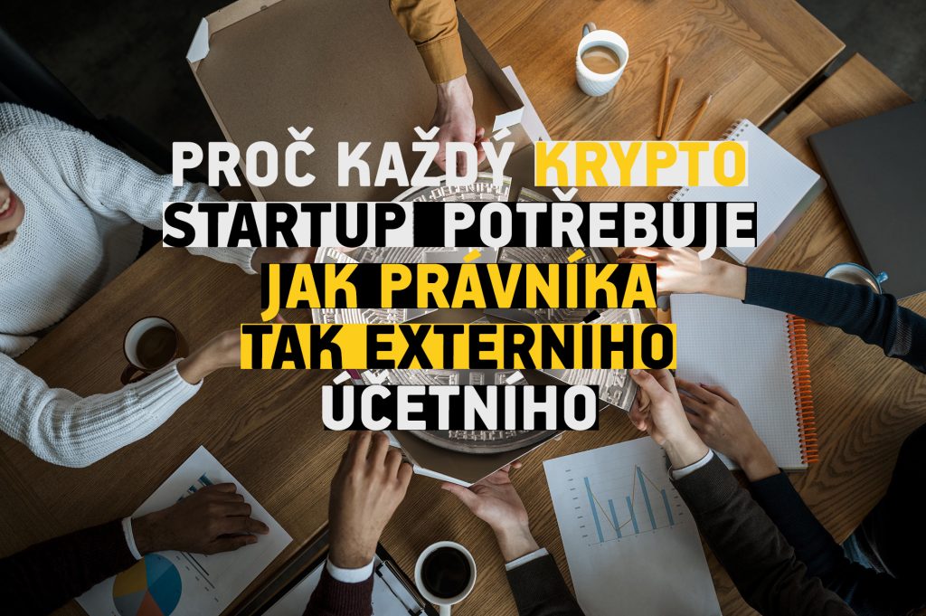 Krypto právník a externí účetní spolupracují na splnění regulačních požadavků blockchainového startupu.