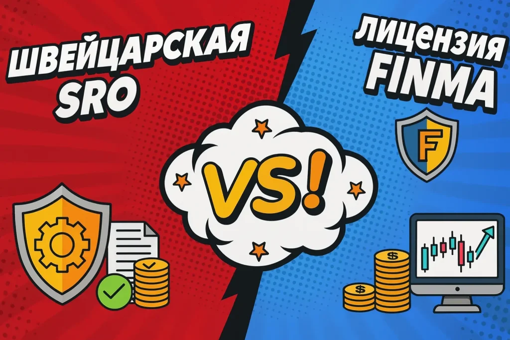 Швейцарская SRO vs лицензия FINMA для криптокомпаний — сравнение